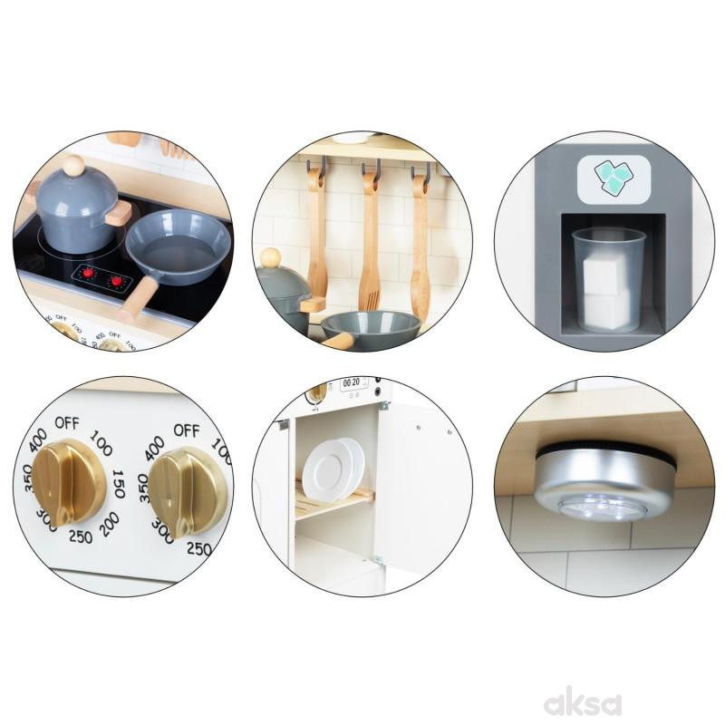 Cute&Cool drvena igračka bela kuhinja XL 