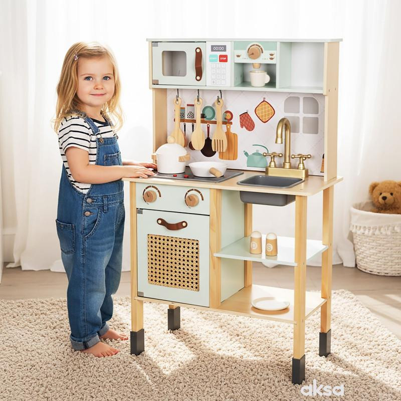 Cute&Cool drvena igračka kuhinja zelena 
