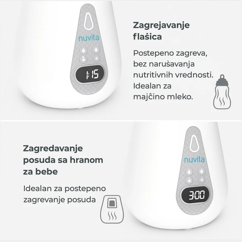 Nuvita brzi digitalni grejač i sterilizator flašic 