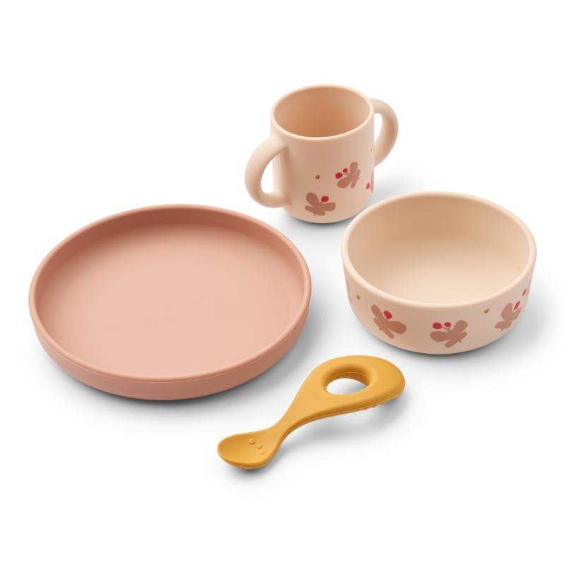 Liewood silik set za hr 4 pcs  Vivi, Butterfl Appl 