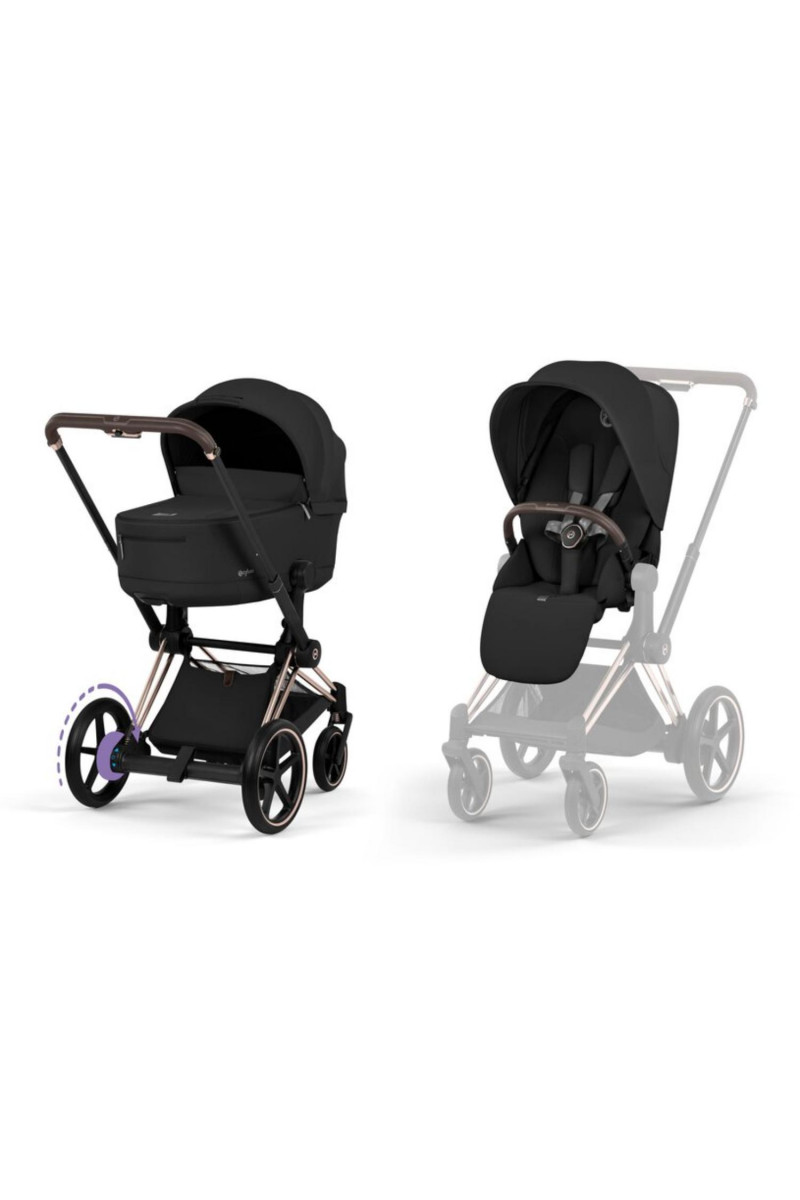 Cybex duo sistem ePriam, Sepia Black (rosegold) 