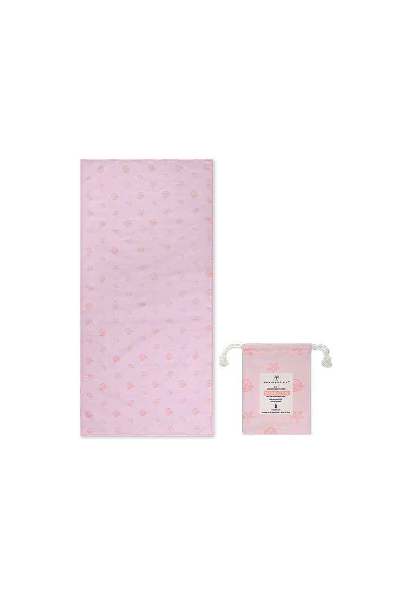 Swim Essentials peškir za plažu roze, 135x65 cm 