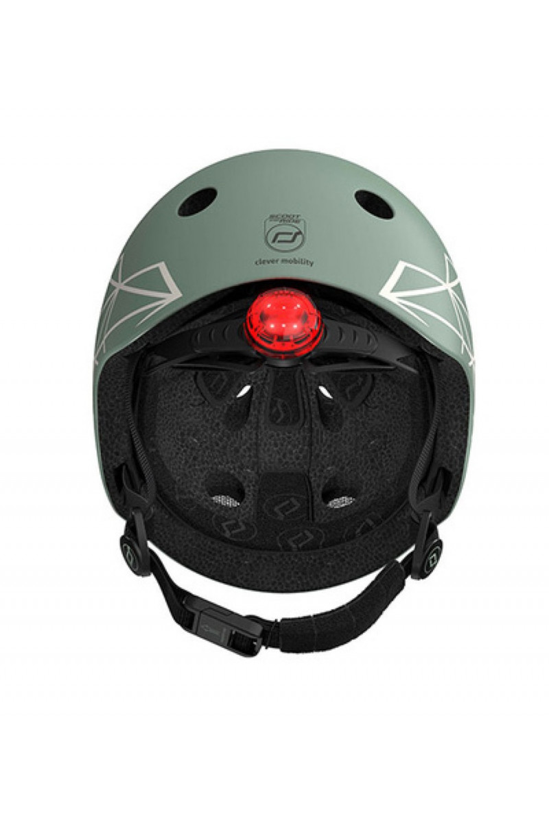 Scoot&Ride Kaciga XXS Green lines 
