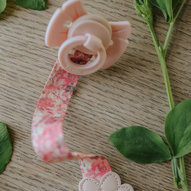 Elodie laža silikonska 0+ misty pink binky bow 
