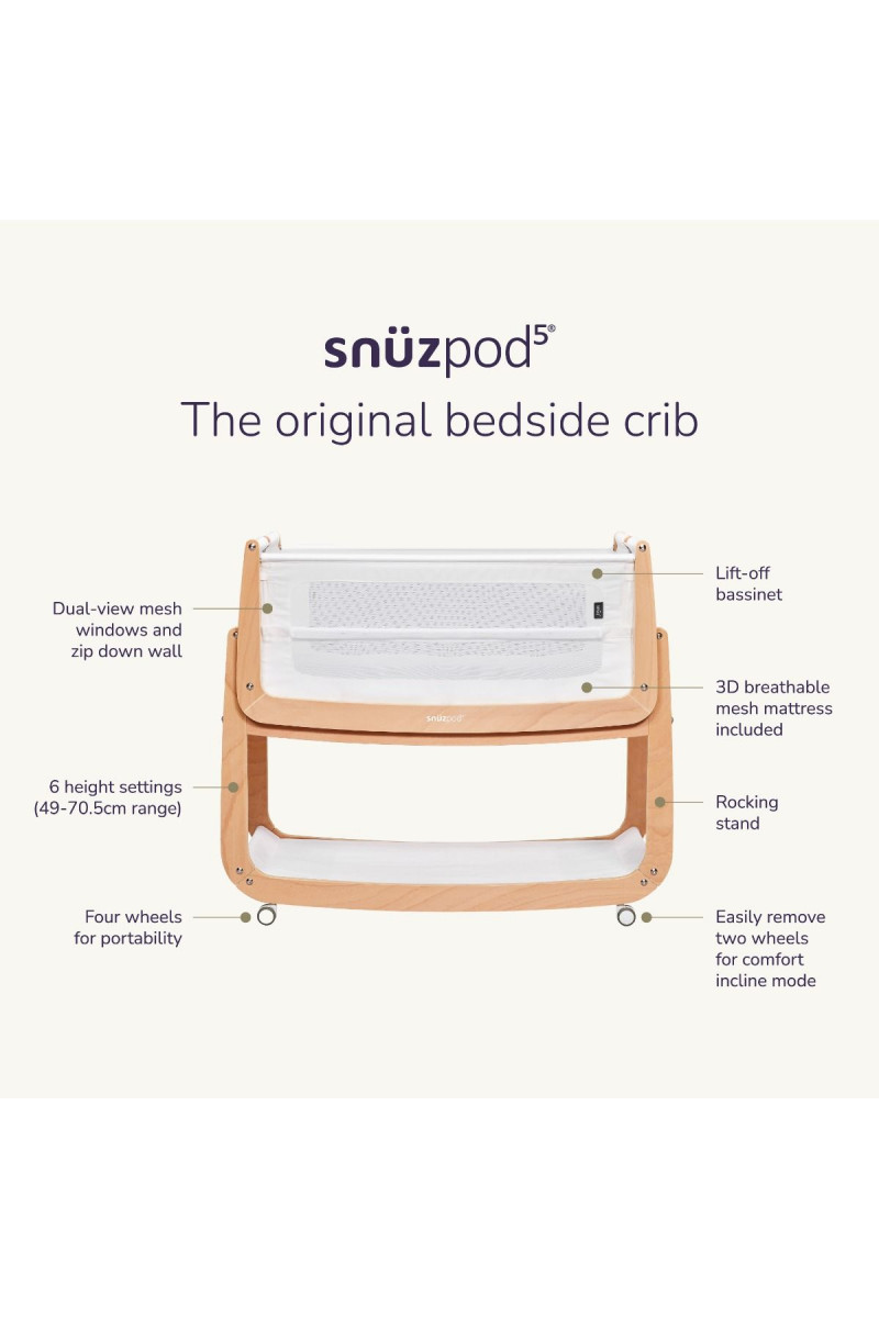 SnuzPod kolevka za bebe, Natural 